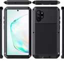 Metal Case for Samsung Galaxy Note 10 Plus, Heavy Duty Military Grade Rugged Armor Cover [No Built-in Screen] [Shock Proof] Hybrid Full Body Hard Aluminum & TPU Design [Non Slip] Protection Case