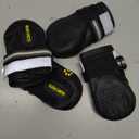 QUMY Dog Shoes for Large Dogs, Medium Dog Boots & Paw Protectors for Winter Snowy Day, Summer Hot Pavement, Water-Resistant in Rainy Weather, Outdoor Walking, Indoor Hardfloors Skid-Resistant Sole (Size 2: 1.9''x2.4''(W*L) (Pack of 4))