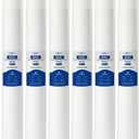 Whole House 20" x 2.5" Spun Polypropylene Depth Sediment Water Filter Cartridge 20" Pre-Filter Replacement for P25-20, PD-25-20, SDC-25-2020, EQ-304-20, FXWPT, SP-P25-20 (25 Micron, Pack of 6)