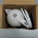 OVENTE Electric Kettle, 1.7L Fast Boiling Water Heater for Coffee or Tea, BPA Free with Water Level Gauge, Auto Shut-Off, Boil-Dry Protection, Indicator Light and Removable Filter, White KP72W