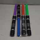 4 Pack 4 Colors Light up LED Saber, Light Swords with FX Sound(Motion Sensitive) and Realistic Handle, Expandable Light up Toy for Kid Adult, Warriors and Galaxy War Fighter, Halloween Party Xmas Gift