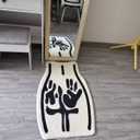 Sexy Bathroom Tufted Rugs - Soft Tufted Absorbent Rug for Bathroom Bedroom, Machine Washable Home Decor Mat(19.7 * 31.5in)