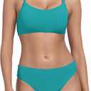Beautikini Period Swimwear for Teens Menstrual Leakproof Taylor Bikini Top Period Bikini Swimsuit Bathing Suit for Teens Girl (Blue, XS)