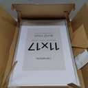 Homeforia 11 x 17 Frame Silver, High End Metal 11x17 Picture Frames with Mat 8x12 for Photo, 11 x 17 Silver Poster Frame Matted to 8 x 12 Print, 17x11 Hanging Frame, Tempered Glass, Wall Kit, Set of 1