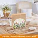 Qilmy Spring Flowers Napkin Holder for Tables Napkin Holders for Kitchen, Table Napkin Holders, Cocktail Napkin Holder,Paper Napkins Holder