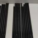 Adjustable Tent Poles Steel Rods for Tarp Canopy Camping Replacement Set of 2 (Black)
