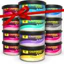 California Scents Can Air Freshener and Odor Neutralizer, Set of 12 Spillproof Cans for Home and Car, Stocking Stuffers, Assorted Scents, 1.5 Oz Each (Packaging May Vary)