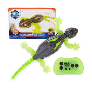 HEX BOTS Wall Crawler Gecko with Official Wall Climber Technology, Rechargeable Remote Control Robot Kids Toys, Prank Toys for Boys & Girls Ages 4 & Up
