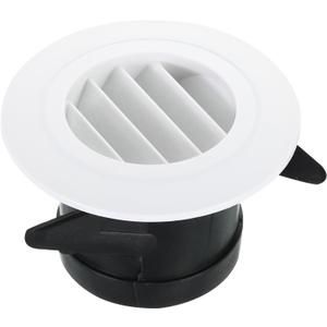 PATIKIL 3 Inch Round Air Vent, Ceiling Diffuser Grill Cover ABS Louver Soffit Vent with Screen for Bathroom Kitchen Living Room, White