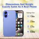 Dummy Fake Phone Model, Looks Like The Real Phone Compatible with Phone 16, for Cell Phone Store Display or Send a Toy Phone 16 for Kids (Blue Rainbow Front), 6.1 Inches