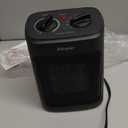 Space Heater, 1500W Electric Heaters Indoor Portable with Thermostat, PTC Fast Heating Ceramic Room Small Heater with Heating and Fan Modes for Bedroom, Office and Indoor Use (Black)