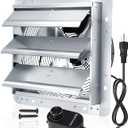 Shutter Exhaust Fan, 14 inch Wall Mount Attic Fans w/Speed Controller,1558 CFM,Chicken Coops Vent Fan for Greenhouse, Gable, Barn, Garage, Shed Ventilation Fan