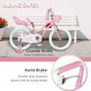 Glerc Petal Girls Bike, 12-18 Inch Kids Bike for Ages 2-9 Years Old Children, Princess Style Kids Bicycle with Training Wheels & Basket & Streamers, Multiple Colors