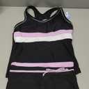 Little Girls' Summer Swimwear Two Piece Boyshort Tankini Kids Swimsuit, Size -4XL