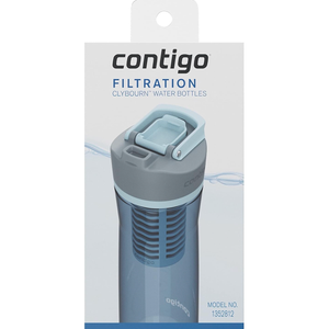 Contigo Replacement Filter for Clybourn FreeFlow Filter Water Bottle with AUTOSEAL Lid, Pack of 2