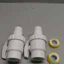 TonGass (2-Pack) 1.5" MIP x 1.5" FIP 2-Way Trimline Ball Valve Compatible with Hayward Pool Filter PN. SP0723- ABS Plastic Non-Corrosive Valves - Max. 50 psi Pressure Rating