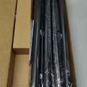 2pack Tension Rods 18-36 Inch Adjustable Black Tension Rod Spring Rod Extendable Short Curtain Rod Spring Loaded Curtain Rods Tension Rod for Curtains,Closet,Kitchen