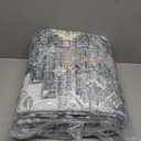 Smiry Area Rugs for Living Room Bedroom, Machine Washable 5x7 Vintage Rug, Soft Plush Bedside Floor Carpet for Farmhouse Nursery Kitchen Laundry Home Decor, Blue/Grey