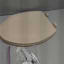 Bemis 1500EC 068 Toilet Seat with Easy Clean & Change Hinges, 1 Pack Elongated, Fawn Beige