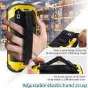 Protective Case Cover for Zebra TC51 TC52 TC56 TC57 TC510K Rugged Boot with Hand Strap for Zebra Phone Case with Tempered Glass (Yellow)