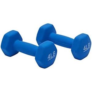Amazon Basics Neoprene Dumbbell Hand Weights for Exercise and Muscle Toning 4LB 2pc