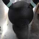 Yes4All Powder Coated Kettlebell, Cast Iron Core Kettlebells with Non-Slip Handle & Flat Bottom for Conditioning, Heavy Duty for Strength Training, 9lb to 71lb - Single & Pair (Light Green)