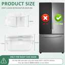 DA97-12650A Compatible for Sam-sung RF263beaesr RF260beaesr RF261beaesr Rf260beaeww Sam-sung Refrigerator Door Shelf Bin,Right Side Sam-sung Fridge Door Shelves