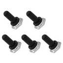 mxuteuk 5pcs 12mm Toggle Switch Cover Rubber Knob Hat Waterproof Boot Cover Cap Black Ten-MZ-BK