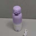 Portable Bottle Warmer for Travel - 12oz Portable Milk Warmer with Dual Heating Modes for Breast Milk & Water Fast Heating Smart Temperature Control for Outdoor Activities and Nighttime Feeding (Purple)