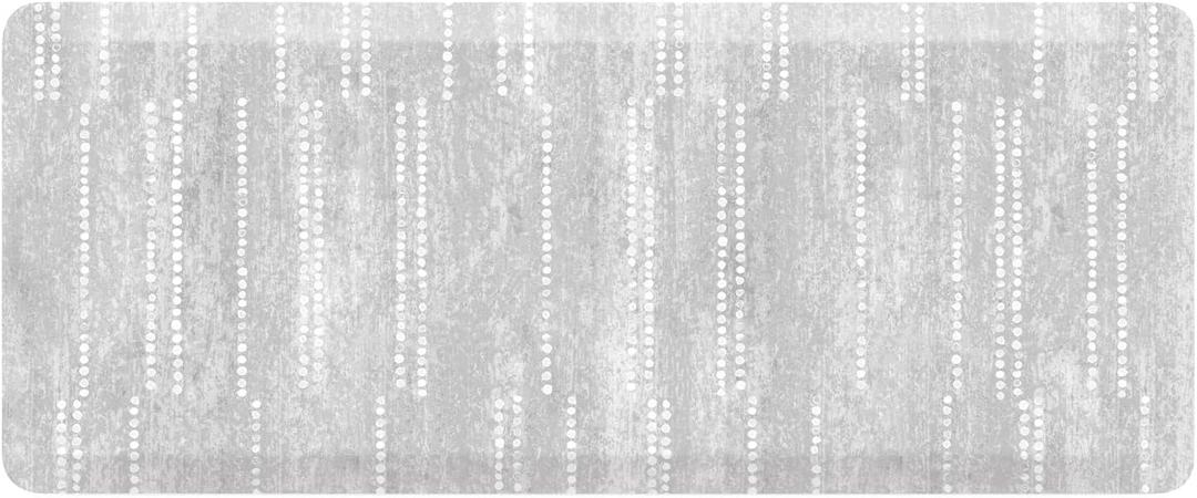 House of Noa Nama Standing Mat Anti-Fatigue Kitchen Mats for Floor, Cushioned & Non-Slip Kitchen Comfort Mat for Standing, Thick Foam Anti-Fatigue Mat for Kitchen & Workspaces, Aspen Dove 22" x 54"