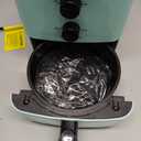 Elite Gourmet EAF-3218BL Personal 1.1Qt Compact Space Saving Electric Hot Air Fryer Oil-Less Healthy Cooker, Timer & Temperature Controls, PFOA Free, Mint