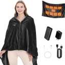 Heated Blanket, Heated Shawl with 20000mAh Power Bank, Cordless Portable Electric Blanket, Machine Washable Electric Blanket 59"x35.5", 3 Fast-Heating Levels, Gift for Women Men