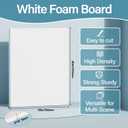 4 Pack Foam Board 30"x40", 3/16 Inch Thickness White Poster Board, Double-Sided Acid-Free Foam Core Board, Large Lightweight Polystyrene Mat Board for Painting, Display, Craft & School Projects