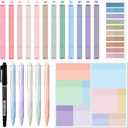 Jutom 38 Pcs Bible Journaling Study Kit for Women, Book Annotation Supplies with Highlighters Pens, Tabs, Sticky Notes, Markers for Christian Office Bible Study Supplies(Light Color, Square)