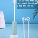 Handheld Electric Formula Stirrer,Electric Milk Frothers,Handheld Drink Mixer (Pink)