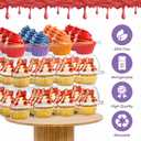 Plastic Cupcake Containers Boxes | 12 Compartment 8 Pack | Disposable High Dome Dozen Cupcake Holder With Lid Bulk | Extra Sturdy Stackable Cupcake Boxes | Durable Muffin Packaging Transporter To Go