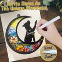 Pitbull Dog Memorial Suncatcher, Personalized Pitbull Memorial with Name Date, Rainbow Bridge Dog Sympathy Card, Dog Passing Away Gift, Loss of Dog Sympathy Gift, Bereavement Gift