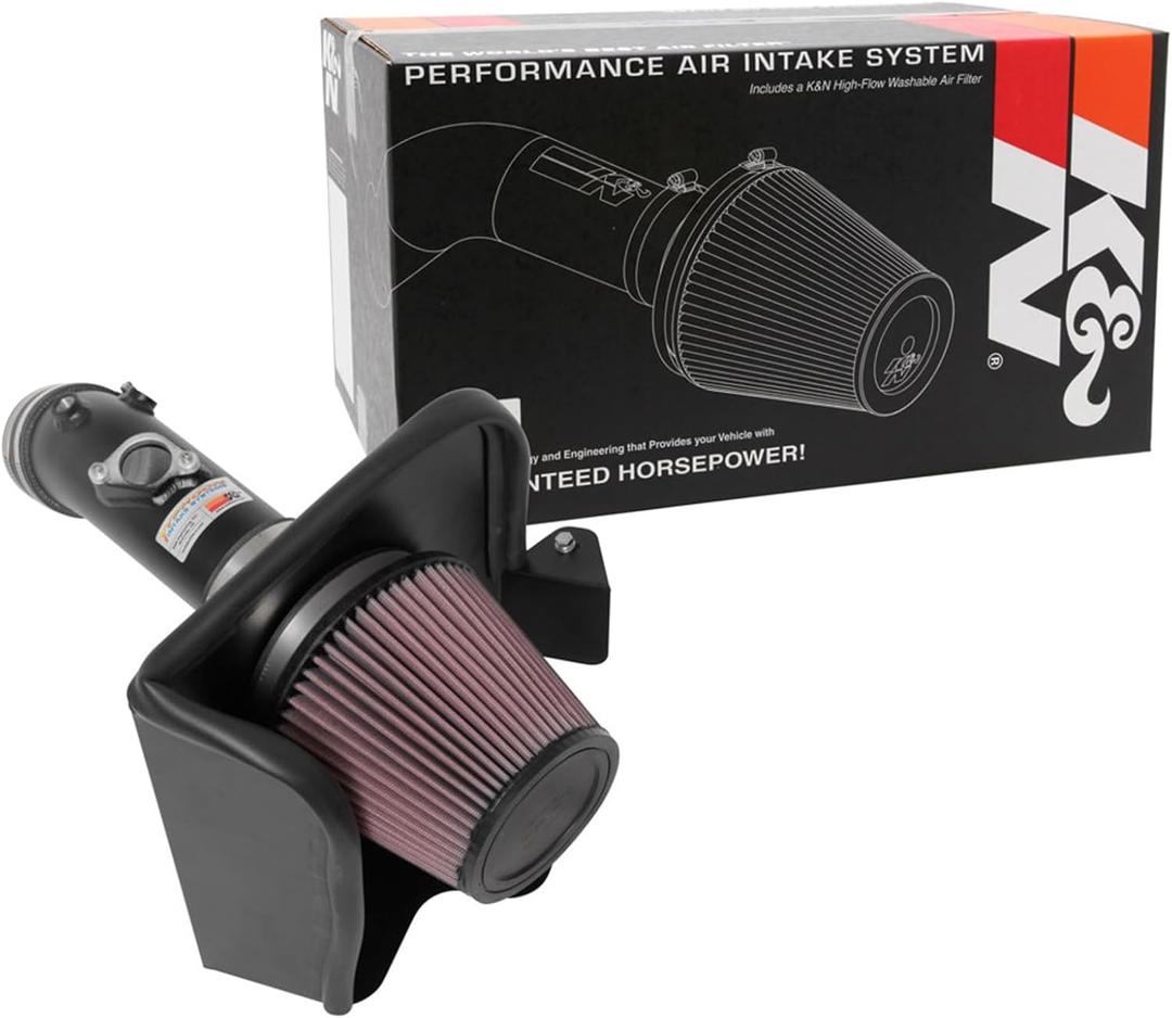 K&N Cold Air Intake System: High-Flow Air Filter, Increase Performance & Acceleration: Compatible with 2018-2024 TOYOTA: Camry, 69-8621TTK