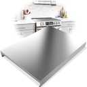 Stainless Steel Gas Stove Top Cover, Multi-functional Noodle Board, Cooktop Cover for Expanding Kitchen Space, Robust and Durable, 30"x 22"x2.7", Silver