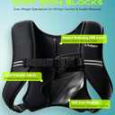 Weighted Vest for Women Men, Soft Iron, Reflective Strips, 5 LB