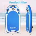 Freein Body Board Inflatable, Surfboards BodyBoards for Beach River, Foldable Design for Easy Storage and Transport, 40" x 21" x 4"