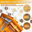 Drizzilicious Mini Rice Cakes Variety Pack - Rice Crisps, Healthy Snack for Adults and Kids, Flavored Rice Cakes, Vegan, Gluten Free, Allergen Free, Only 90 Calories Per Bag - 0.74 oz (Pack of 12) (EXP 03/05/26)