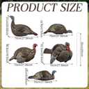 Novabright 5 Pcs 2D Turkey Decoys Hunting Stake-Lightweight Turkey Decoys Collapsible Stakes-Portable Pole for Replacement Stake
