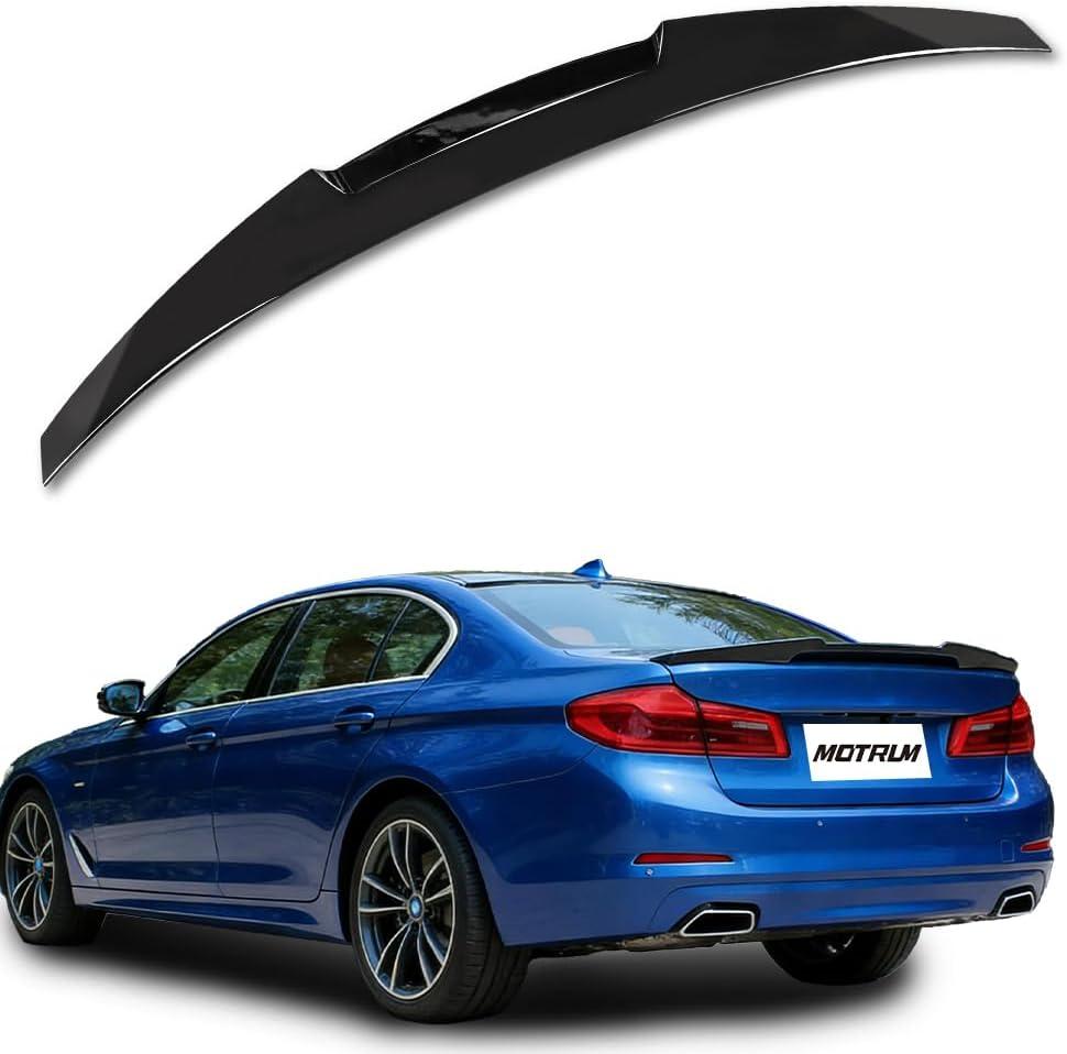 ABS Rear Spoiler Wings Compatible with B-M-W G30 5 Series F90 M5 530e 530i 535i 540i 540d 550i 2017-2023, [Glossy Black Style] Rear Trunk Spoiler Lip Tail Wing Rear Trunk Lid