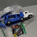 Truck Toys for Kids, Transport Vehicle with 12 Die-Cast Car, Double Race Car Track Cars Ramp Toy, Carrier Truck for Toddler 3-5, Christmas Birthday Gift for 3 4 5 6 7 8 Years Old Boys Girls