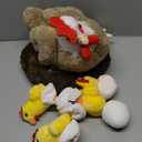 9 in 1 Chicken Stuffed Animal, Stuffed Chicken Toys for Kids Zippered Egg Laying Hen Plush with Baby Chicks, Eggs and Coop for Valentines Day Easter Christmas Birthday Gifts Farm Party Decors