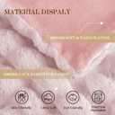 Latepis Pink Faux Fur Throw Blanket for Couch Bubble Cute Soft Warm Comforter Thick Furry Blanket for Sofa Bedroom Cozy Blankets for Women Gift Luxury Blanket for All Seasons 50''x60'', 860gsm