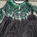 Women's St. Patrick's Day Long Sleeves Printed Irish Twirl Dance Dress (Large)