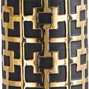 Ceramics Vases, 24.4 inch Tall Floor Vases for Home Decor
Suitable for Living Room Decor and Office Décor, Black with Golden Vase for Modern Home Decoration