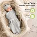 KeaBabies 3-Pack Organic Swaddles for Newborns Girls, Boys with Hats - Soft Cotton Baby Sleep Sacks 0-3 Months, Breathable Baby Hats and Swaddles 0-3 Months, Newborn Essentials Must Haves (Prairie)